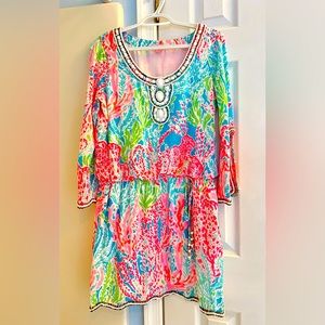 Lilly Pulitzer Delisa Dress Let’s Cha Cha Print